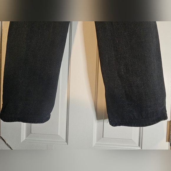 SHEIN Wide-Leg Jeans Black w/ Blue Butterfly on Back Pocket Women's Sz M (US 6) - Picture 7 of 9